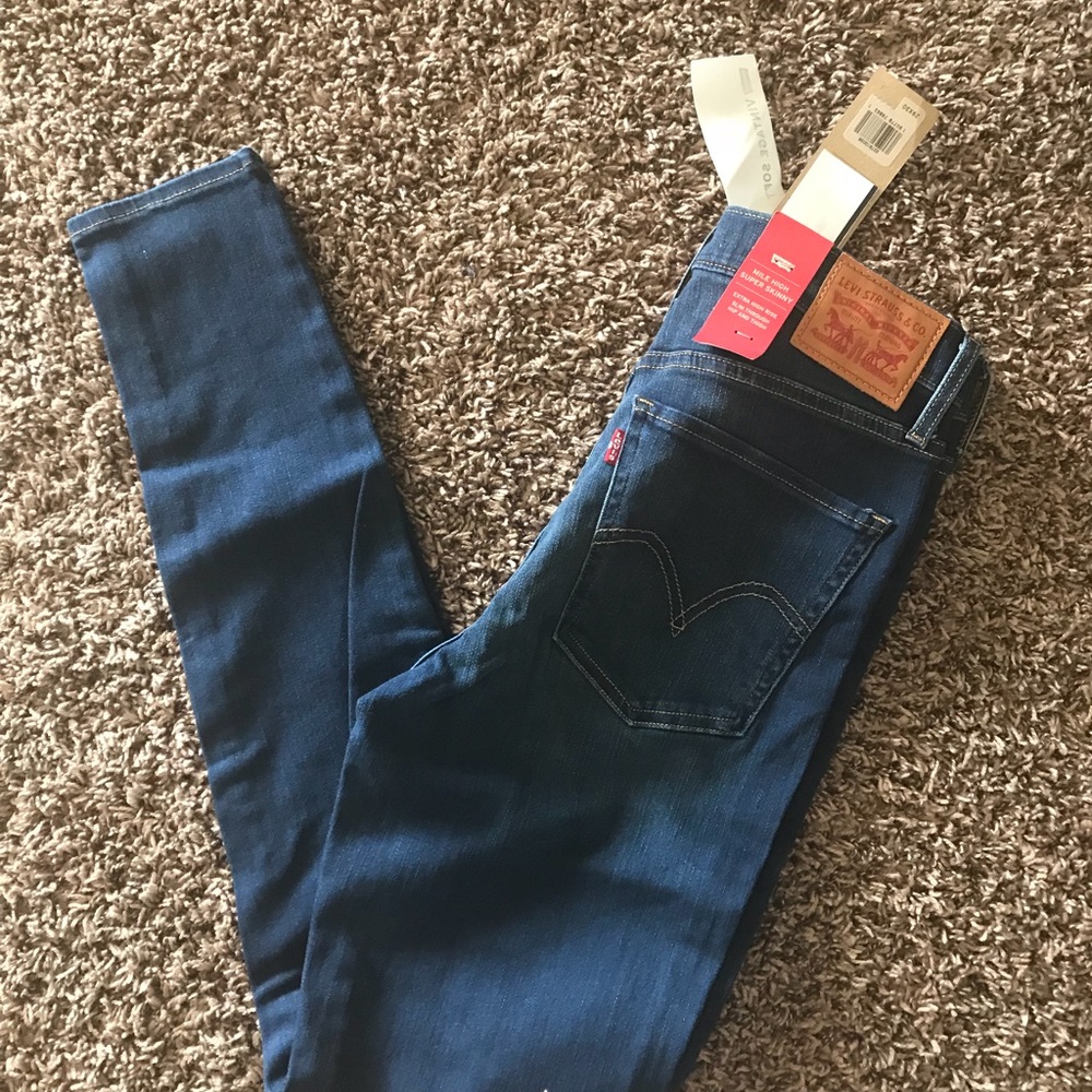Levi’s mile high super skinny 29/30
